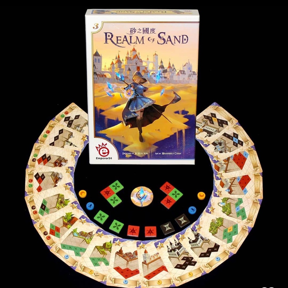 Realm of Sand Board Game - 🎲 1-4 player table top game